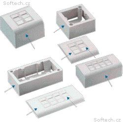 DATACOM Modul.dat.zásuvka STP CAT5E 4xRJ45 na i po