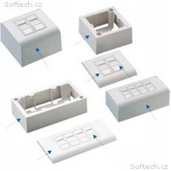 DATACOM UTP 2xRJ45 zásuvka Cat5e (pod i nad omítku