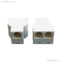 Dvojspojka 2 x RJ11 6p4c Cat3 (3 x Female)