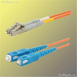 Optický patchkabel duplex LC-SC, 62,5, 125um MM, 1