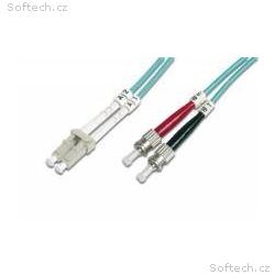 Optický patch kabel duplex LC-ST 50, 125 MM 10m OM