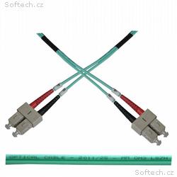 Optický patch kabel duplex SC-SC 50, 125 MM 2m OM3