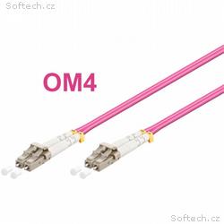 Optický patch kabel duplex LC-LC 50, 125 MM 5m OM4