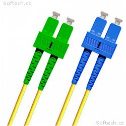 FO patchkabel DUPLEX SC, APC - SC 9, 125 SM 10m, O