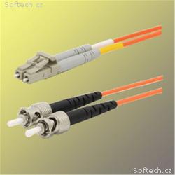 Optický patchkabel duplexní, LC-ST 9, 125um SM, 7m