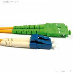 Patchcord FO duplex LC-SC, APC 9, 125um SM, 0,5m, 