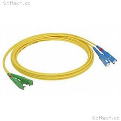 Patchcord FO duplex E2000, APC-SC, UPC 9, 125um SM