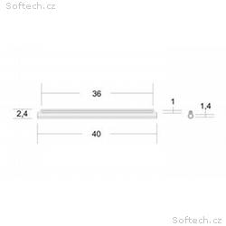 Trubičková Ochrana Optického sváru 40mm průhledná 