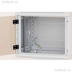 Nástěnný rack jednodílný 12U (š)600x(h)495 perf.dv