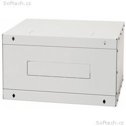 19"rozvaděč jednodíl.6U, 400mm FLAT-PACK plech.dv.