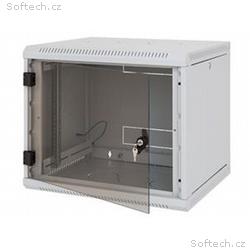 Nástěnný rack RUA 15U, 500mm odn.boč+skl.dv.