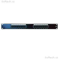 DATACOM Patch panel 16p.,UTP, Cat5e, 1U, 19", LSA 