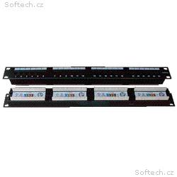 DATACOM Patch panel 24x RJ-45, Cat5e UTP, 1U, 19" 