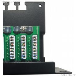 DATACOM Patch panel 19" UTP 24 port CAT6 LSA 1U BK