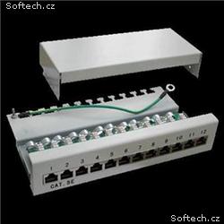 Patch panel Box 12-port Cat5e STP na zed´