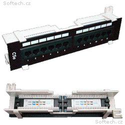 DATACOM Patch box UTP 12 port CAT5E DUAL BK