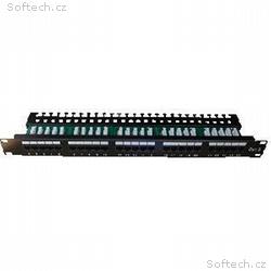 DATACOM Patch panel ISDN 25p.1U Integrovaný BLACK,