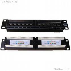 DATACOM Patch panel 10“ UTP cat5e 12portů