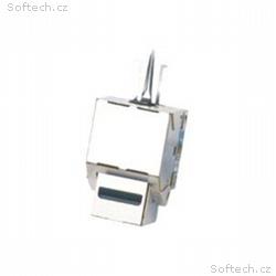DATACOM Keystone cat5E silver STP dual-mini