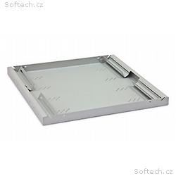 19" police A4 perforovaná 1U, 650mm, max.80kg šedá