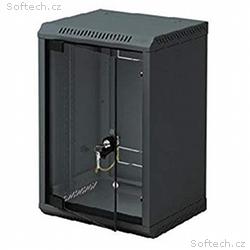 10" rack jednodílný 4U, 260 TRITON černý dveře skl