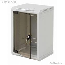 10" rack jednodílný 9U, 260 TRITON šedý plech.dveř
