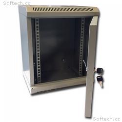 10" rack jednodílný 9U, 280 DATACOM šedý Skl.dv.