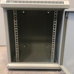 10" rack jednodílný 9U, 280 DATACOM šedý plech.dv.