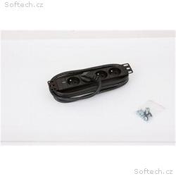 10" 4xCZ zásuvka, kontrolka, 3x1.5mm-2m kabel