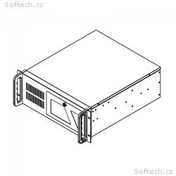 DATACOM 19" Case IPC 4U, 485mm Černý bez PSU