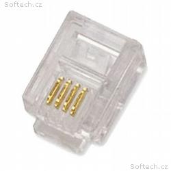 DATACOM Konektor RJ11 UTP lanko 6p4c bal.10ks
