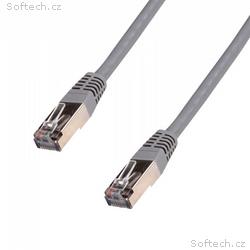 DATACOM Patchkabel 7m, FTP, Cat5e, RJ45, šedý