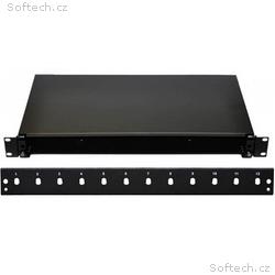 19" Optická vana 12xST simplex včetně kazety černá