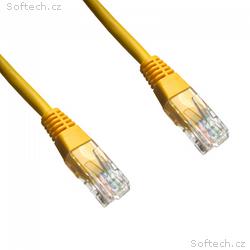 DATACOM Patch cord UTP CAT5E 1,5m žlutý