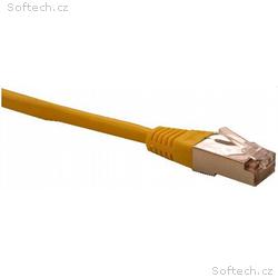 Patch cord FTP cat5e 0,25M žlutý