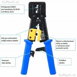 W-star Krimpovací kleště RJ45 EZ WSEZ376Z Cat5, RJ