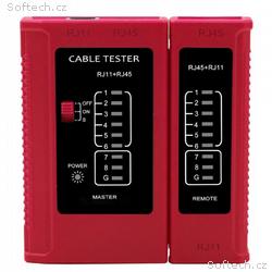 W-Star Tester RJ 45 WS468RD RJ45 RJ11 STP Cat5e Ca