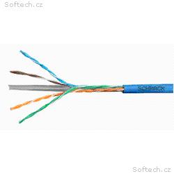 Kabel U, UTP Cat.6 4x2xAWG24 300 MHz, LS0H modrý, 