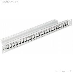 19" patchpanel pro 24 modulu SFA, SFB, neosazený, 