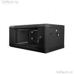Nástěnný rack 19" 4U 600X450mm černý flat pack