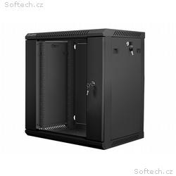 Nástěnný rack 19" 12U 600X450mm černý flat pack