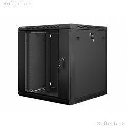 Nástěnný rack 19" 12U 600X600mm černý flat pack