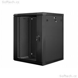 Nástěnný rack 19" 15U 600X600mm černý flat pack