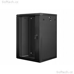 Nástěnný rack 19" 18U 600X600mm černý flat pack