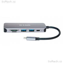 D-Link DUB-2325, E 5-in-1 USB-C Hub with Card Read