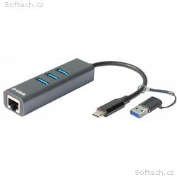 D-Link DUB-2332 USB-C, USB to Gigabit Ethernet Ada