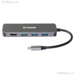 D-Link DUB-2333 5-in-1 USB-C Hub with HDMI, Power 