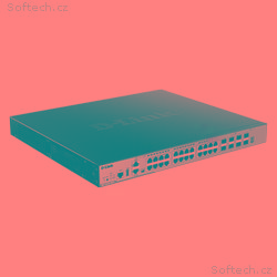 D-Link DGS-3630-28PC, SI L3 sw 24Gb PoE, 4x10G SFP