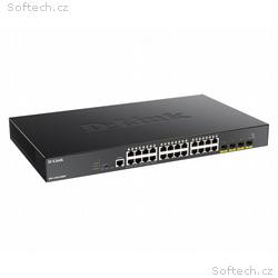 D-Link DGS-1250-28XMP, E 24-port Gigabit PoE Smart