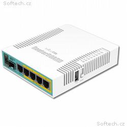 Mikrotik RB960PGS 800MHz, 128MBRAM, 5x LAN, hEX